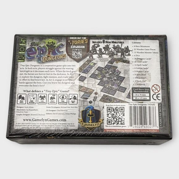 Tiny Epic Dungeons A Dangerous Dungeon Crawler Co Op Board Game Scott Alms New - Picture 2 of 3